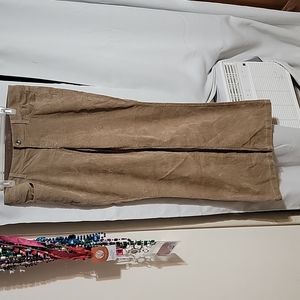 Ladies Beige Sonoma Size 10 Corduroy Wide Leg Pants